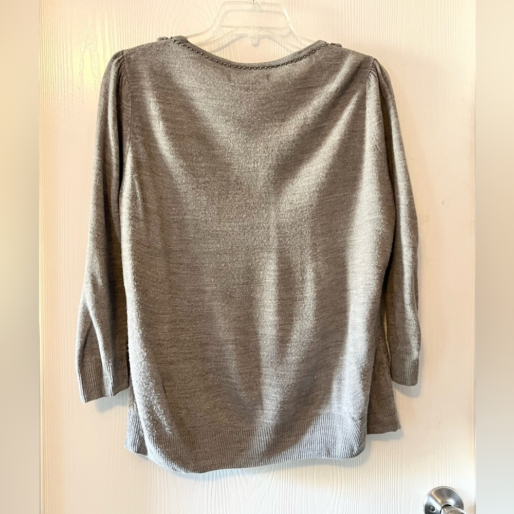 By Design Gray Button-Down Cardigan - Picture 5 of 8